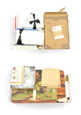 Lot 139 - Carton; 2 x Plastic Cartons of mainly 1981 Charles & Diana Wedding Album with quantity of...