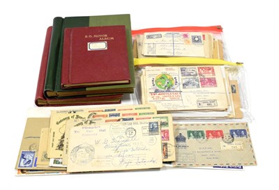 Lot 146 - Small Box with Hong Kong and Malaya - A very interesting lot with two stock albums of Hong Kong and