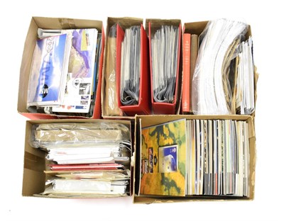 Lot 173 - Cartons. 5 x boxes containing GB booklets; Prestige Booklets (including Darwin), & Stamp...