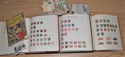 Lot 174 - Three albums of stamps, World collection , South America, GB with mint George 6th, GV 10/ sea...