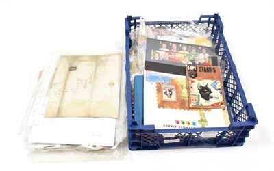 Lot 175 - GB Queen Victoria Covers Collection in a Plastic Tray. Includes a few pre stamp items. With...