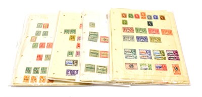 Lot 189 - British Commonwealth Collections - Several collections on leaves in separate packets with good...