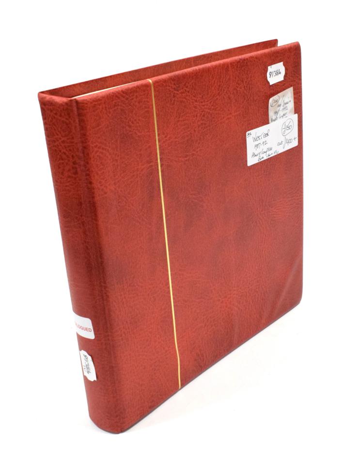 Lot 285 - West Germany Red KA-BE Album -  Almost complete both u.m. and fine used in a luxury hingeless...