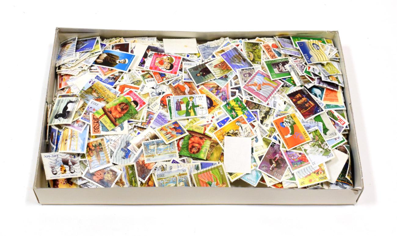 Lot 317 - Ireland Off Paper Kiloware - 430g of high quality with sets and high values in a flat box.