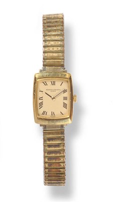 Lot 394 - A Lady's 18ct Gold Wristwatch, signed Vacheron & Constantin, Geneve, circa 1985, (calibre 1060)...