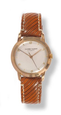 Lot 400 - An 18ct Gold Automatic Centre Seconds Wristwatch, signed Ulysse Nardin, circa 1960,...