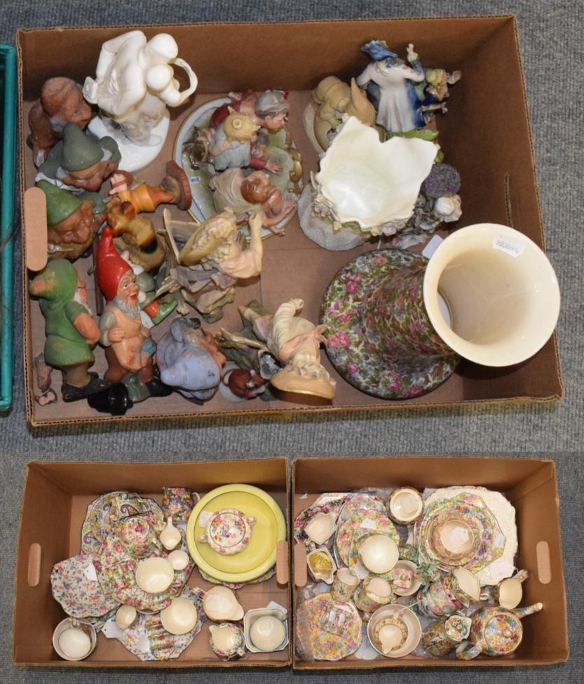 Lot 40 - A collection of Royal Winton wares, to include Summertime breakfast set, Marguerite pattern...