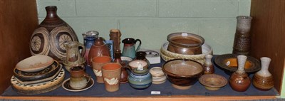 Lot 46 - Group of traditional Studio pottery