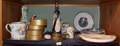 Lot 51 - ^ A collection of ceramics to include: Crown Derby, Bishop, Loving cup to William Taylor dated...