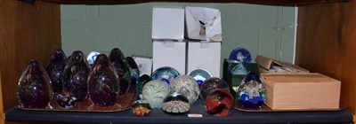Lot 52 - A quantity of modern paperweights by various makers, including Caithness, Langham glass and...