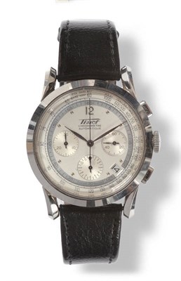 Lot 416 - A Limited Edition Stainless Steel Automatic Calendar Chronograph Wristwatch Made for the 150th...