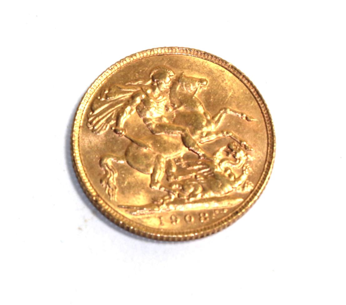 Lot 63 - Edward VII gold sovereign 1908
