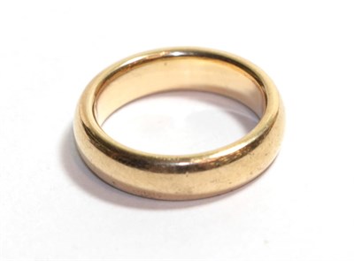 Lot 67 - A 9 carat gold band ring, finger size J