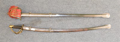 Lot 205 - Two reproduction swords comprising an American and a Scottish example