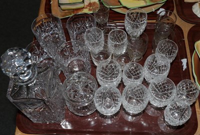 Lot 210 - A collection of Waterford cut glasses, tumblers, sherry and a decanter etc