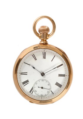 Lot 433 - An Open Faced Keyless Lever Pocket Watch, signed Waltham, Mass, AM.Watch Co, no.1880379, circa...