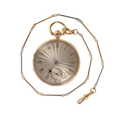 Lot 436 - An 18ct Gold Open Faced Lever Pocket Watch, signed John Crofs, Charterhouse Square, London,...