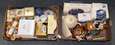 Lot 297 - Quantity of Ringtons including teapots, blue and white etc (four boxes)