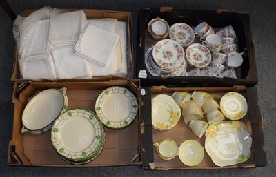 Lot 321 - China to include Royal Doulton ''Countess'' pattern dinnerwares, a 1930s Grafton china tea service