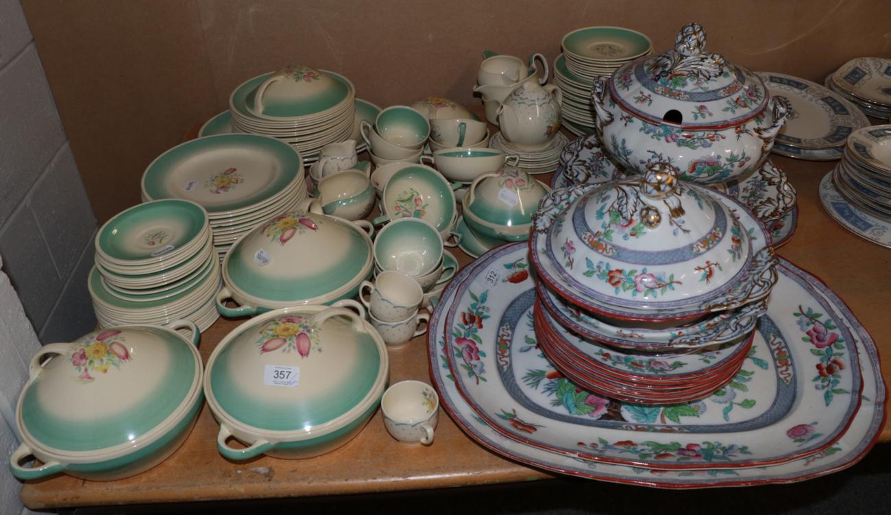 Lot 357 - A group of Minton Indian tree dinner wares, together with a quantity of Susie Cooper dinner wares