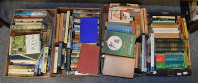 Lot 365 - Three boxes comprising a library of mountaineering and hill-walking books, covering from...