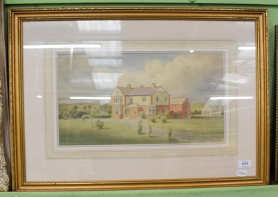 Lot 404 - Joseph William Carey (1859-1937), House overlooking estuary, possibly Ireland, signed and dated...