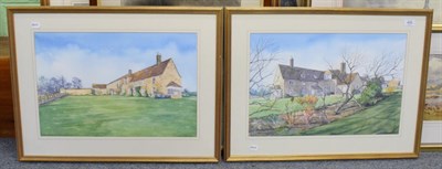 Lot 409 - Catherine Yeats Parson, (20th century) Two views of Horn House, Exton Park, signed and dated...