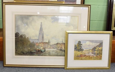 Lot 414 - ^ John E Aitken, Breeder Holland, signed watercolour; together with Autumn Ryder Water, a...