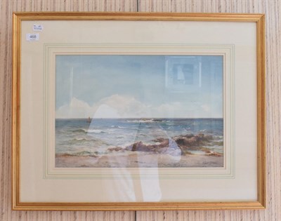 Lot 468 - ^ James Aitken (1880-1935), Fresh on the the Manx coast, watercolour, 33cm by 49cm