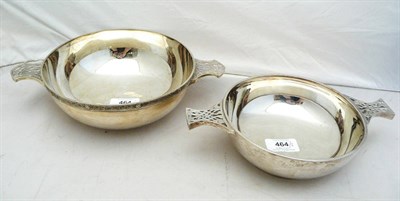 Lot 464 - An Elizabeth II Porringer, maker's mark W&W, London 1990, of circular form with cast Celtic...