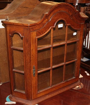 Lot 1158 - A wall mounted display cabinet