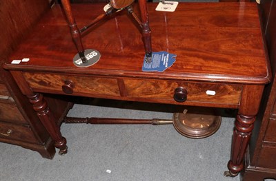 Lot 1170 - A Victorian mahogany two drawer hall table