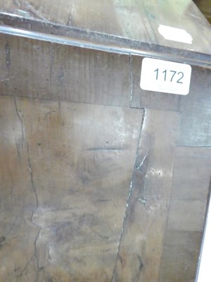 Lot 1172 - A mid 18th century walnut bureau