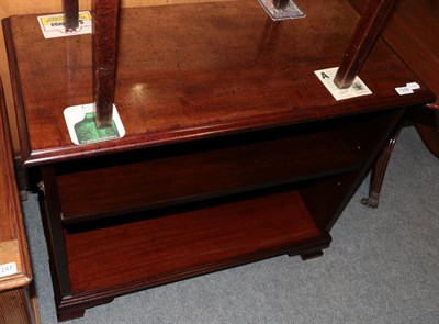 Lot 1249 - Victorian mahogany bookcase on ogee bracket feet