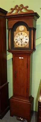 Lot 1268 - An oak thirty hour longcase clock, G Miller, Gateshead