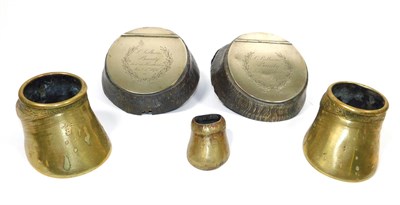 Lot 43 - Sporting: A Pair of Horse Hoof Inkwell and Ashtray Mounts, by Ward & Co, Naturalists, 158...