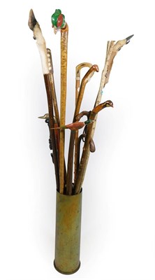 Lot 180 - Sporting: A Collection of Various Walking Sticks, a selection of thirteen various walking...