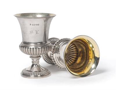 Lot 506 - A Matched Pair of George IV Goblets, Emes & Barnard and Edward Barnard & Sons, London 1825 and...