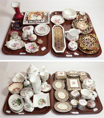 Lot 17 - Royal Crown Derby Imari: five dishes, a coffee can and saucer, together with a quantity of...