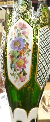 Lot 18 - A 19th century Bohemian glass vase