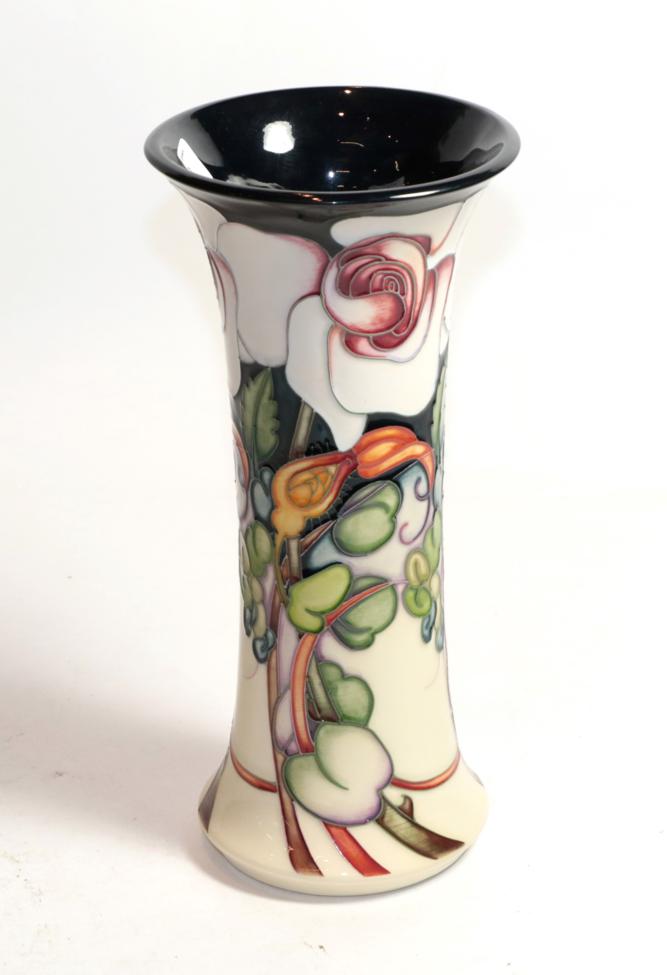 Lot 23 - A modern Moorcroft Elizabeth 159/10 vase, designed by Emma Bossoms, numbered 314
