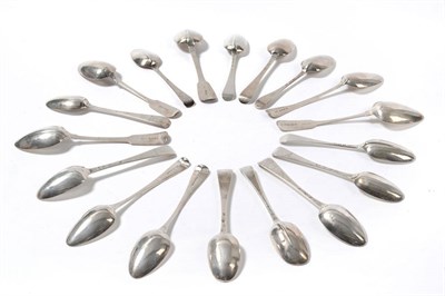 Lot 535 - A Collection of Georgian Irish Table Spoons, various makers, Dublin, circa 1714-1810,...