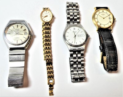 Lot 138 - Two Rotary men's wristwatches together with ladies Rotary wristwatch, and an Avia men's wristwatch