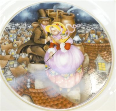 Lot 319 - Twelve boxed Royal Copenhagen Hans Christian Anderson plates and three others (15)