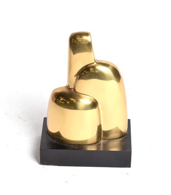 Lot 327 - Antoni Miro Bravo (Contemporary) : L 'Ocell 1998', abstract bronze on plinth, 22cm high