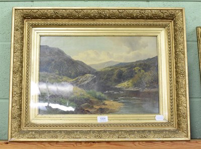 Lot 1004 - Charles Shaw (19th century), Mountainous landscape, signed and dated, oil on canvas