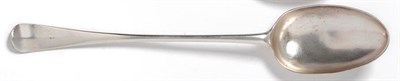 Lot 558 - A George II Scottish Basting Spoon, James Glenn, Glasgow, circa 1750, Hanoverian pattern,...