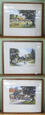 Lot 1012 - British School (20th century), ''The Village Forge'', signed indistinctly, watercolour,...