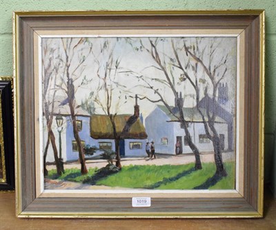 Lot 1019 - Fred Bottomley (1883-1960) 'Churchtown, Southport', signed and labelled verso, oil on board, 31cm x