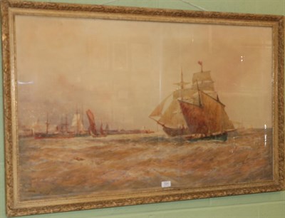 Lot 1024 - Attributed to Thomas Bush Hardy RBA (1842-1897), ''Off Calais'', bears signature and inscribed,...